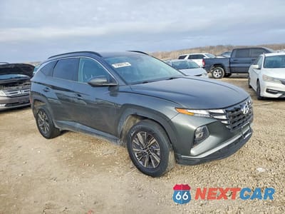 Czwarte zdjęcie samochodu z boku: 2022 HYUNDAI TUCSON BLUE VIN:KM8JBCA17NU037467 - miniatura
