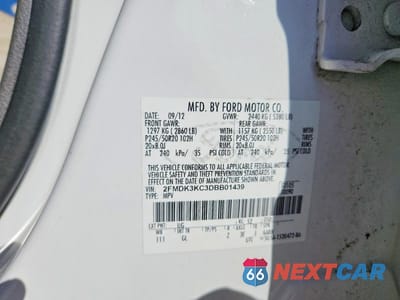 Zdjęcie 13 z 13 samochodu: 2013 FORD EDGE LIMITED VIN:2FMDK3KC3DBB01439 - miniatura