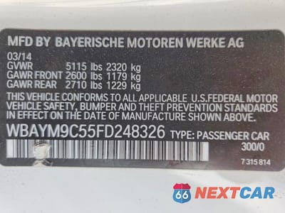Zdjęcie 12 z 12 samochodu: 2015 BMW 650 I VIN:WBAYM9C55FD248326 - miniatura