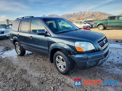 Czwarte zdjęcie samochodu z boku: 2005 HONDA PILOT EXL VIN:5FNYF18505B016487 - miniatura