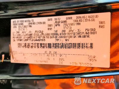 Zdjęcie 13 z 14 samochodu: 2018 FORD ESCAPE S VIN:1FMCU0F71JUA49185 - miniatura