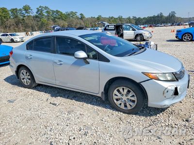 Czwarte zdjęcie samochodu z boku: 2012 HONDA CIVIC LX VIN:2HGFB2F59CH580451 - miniatura