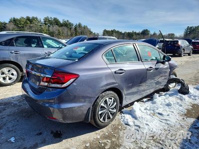 Trzecie zdjęcie samochodu z tyłu: 2014 HONDA CIVIC LX VIN:19XFB2F55EE218260 - miniatura