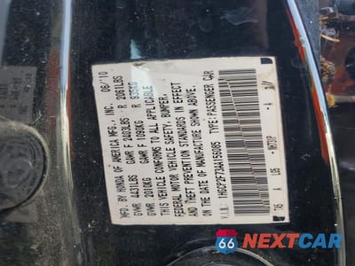 Zdjęcie 12 z 12 samochodu: 2010 HONDA ACCORD VIN:1HGCP2F73AA156085 - miniatura