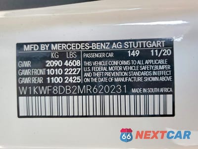 Zdjęcie 13 z 13 samochodu: 2021 MERCEDES-BENZ C 300 VIN:W1KWF8DB2MR620231 - miniatura