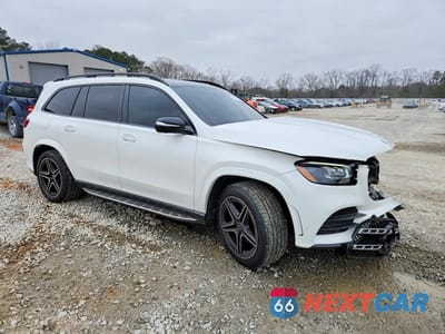 Czwarte zdjęcie samochodu z boku: 2021 MERCEDES-BENZ GLS 580 4MATIC VIN:4JGFF8GE7MA439345 - miniatura