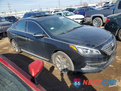 Czwarte zdjęcie samochodu z boku: 2015 HYUNDAI SONATA LIMITED 2.0T VIN:5NPE34AB2FH143550 - miniatura