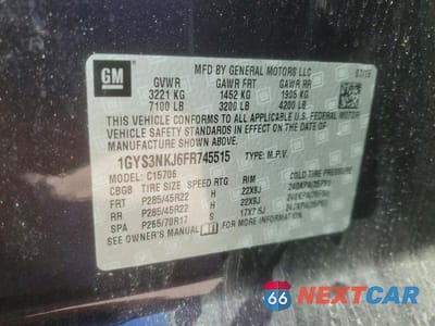 Zdjęcie 14 z 14 samochodu: 2015 CADILLAC ESCALADE PREMIUM VIN:1GYS3NKJ6FR745515 - miniatura