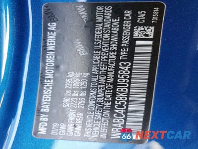 Zdjęcie 12 z 12 samochodu: 2019 BMW M850XI VIN:WBABC4C58KBU95843 - miniatura