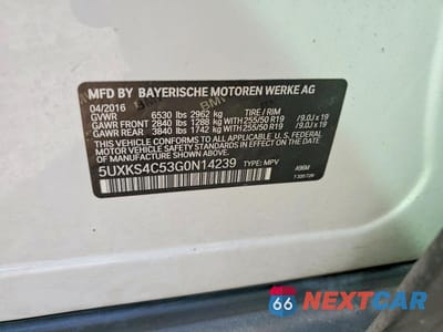 Zdjęcie 12 z 12 samochodu: 2016 BMW X5 XDRIVE35D VIN:5UXKS4C53G0N14239 - miniatura