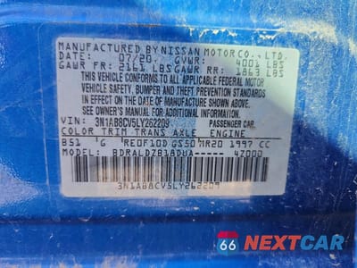Zdjęcie 12 z 12 samochodu: 2020 NISSAN SENTRA SV VIN:3N1AB8CV5LY262209 - miniatura