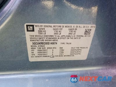 Zdjęcie 12 z 12 samochodu: 2014 CHEVROLET SILVERADO K1500 LT VIN:3GCUKREC6EG149874 - miniatura