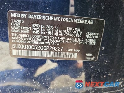 Zdjęcie 13 z 13 samochodu: 2016 BMW X5 M VIN:5UXKR0C52G0P29227 - miniatura