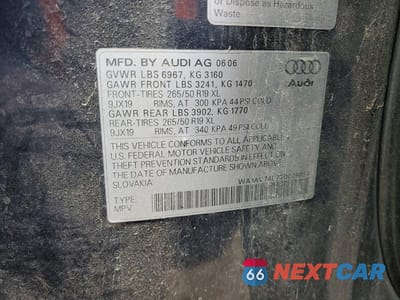 Zdjęcie 13 z 13 samochodu: 2007 AUDI Q7 4.2 QUATTRO VIN:WA1AV74L77D026658 - miniatura