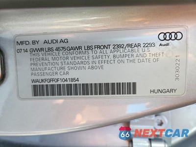 Zdjęcie 12 z 12 samochodu: 2015 AUDI A3 PRESTIGE S-LINE VIN:WAUKFGFF0F1041854 - miniatura