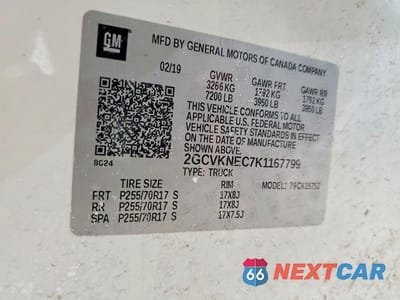 Zdjęcie 12 z 12 samochodu: 2019 CHEVROLET SILVERADO LD K1500 BASE/LS VIN:2GCVKNEC7K1167799 - miniatura