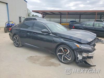 Czwarte zdjęcie samochodu z boku: 2021 HONDA ACCORD SPORT VIN:1HGCV1F38MA005082 - miniatura