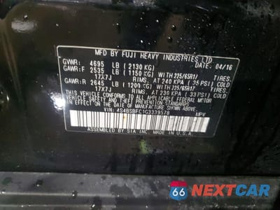 Zdjęcie 13 z 14 samochodu: 2016 SUBARU OUTBACK 2.5I PREMIUM VIN:4S4BSBFC1G3339578 - miniatura