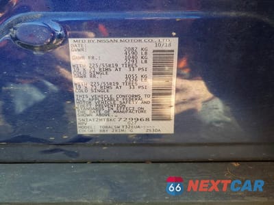 Zdjęcie 13 z 13 samochodu: 2019 NISSAN ROGUE SL VIN:5N1AT2MT8KC729968 - miniatura