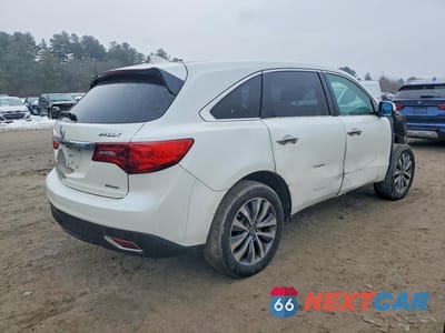 Trzecie zdjęcie samochodu z tyłu: 2016 ACURA MDX TECHNOLOGY VIN:5FRYD4H47GB014512 - miniatura