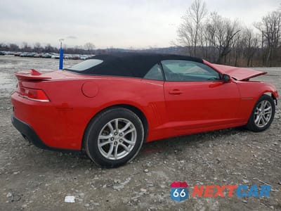 Trzecie zdjęcie samochodu z tyłu: 2015 CHEVROLET CAMARO LT VIN:2G1FD3D39F9280867 - miniatura