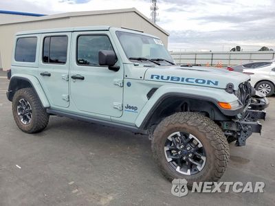 Czwarte zdjęcie samochodu z boku: 2024 JEEP WRANGLER RUBICON 4XE VIN:1C4RJXR64RW294162 - miniatura