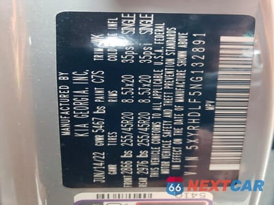 Zdjęcie 13 z 14 samochodu: 2022 KIA SORENTO X-LINE EX VIN:5XYRHDLF5NG132891 - miniatura