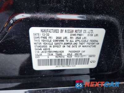 Zdjęcie 12 z 12 samochodu: 2023 INFINITI Q50 LUXE VIN:JN1EV7BR1PM541625 - miniatura