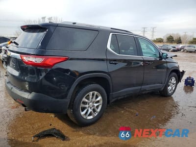 Trzecie zdjęcie samochodu z tyłu: 2018 CHEVROLET TRAVERSE LT VIN:1GNERGKW7JJ105627 - miniatura