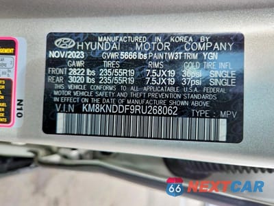 Zdjęcie 13 z 13 samochodu: 2024 HYUNDAI IONIQ 5 SEL VIN:KM8KNDDF9RU268062 - miniatura