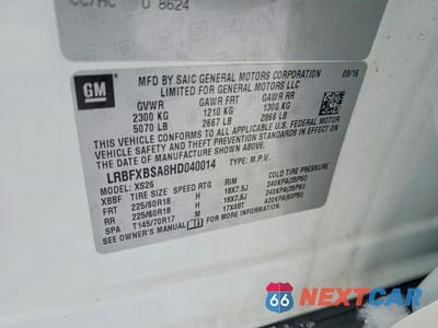 Zdjęcie 13 z 13 samochodu: 2017 BUICK ENVISION ESSENCE VIN:LRBFXBSA8HD040014 - miniatura