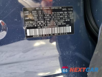 Zdjęcie 14 z 14 samochodu: 2025 SUBARU ASCENT PREMIUM VIN:4S4WMADD7S3406095 - miniatura