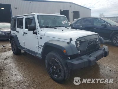 Czwarte zdjęcie samochodu z boku: 2018 JEEP WRANGLER UNLIMITED SPORT VIN:1C4BJWDGXJL828119 - miniatura