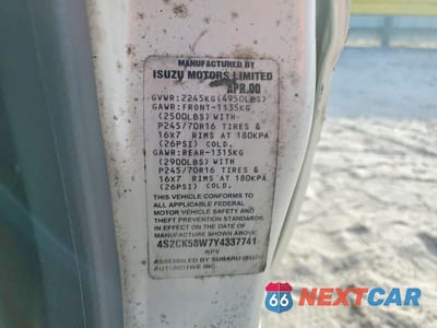 Zdjęcie 13 z 13 samochodu: 2000 ISUZU RODEO S VIN:4S2CK58W7Y4337741 - miniatura