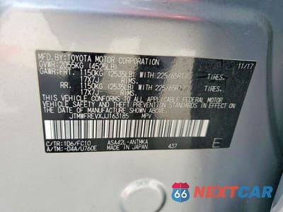 Zdjęcie 13 z 13 samochodu: 2018 TOYOTA RAV4 XLE VIN:JTMWFREVXJJ163185 - miniatura