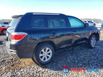 Trzecie zdjęcie samochodu z tyłu: 2013 TOYOTA HIGHLANDER SE VIN:5TDBK3EH6DS254544 - miniatura
