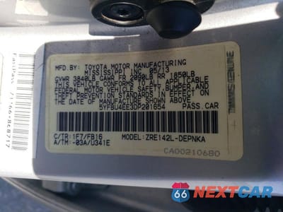 Zdjęcie 12 z 12 samochodu: 2013 TOYOTA COROLLA LE VIN:5YFBU4EE3DP201654 - miniatura