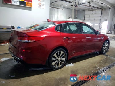 Trzecie zdjęcie samochodu z tyłu: 2019 KIA OPTIMA LX VIN:5XXGT4L37KG302356 - miniatura