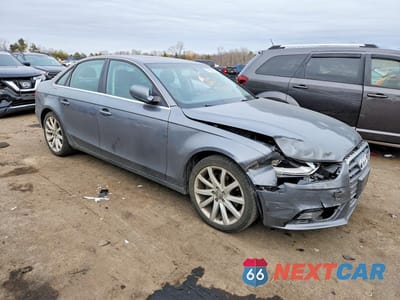 Czwarte zdjęcie samochodu z boku: 2013 AUDI A4 PREMIUM PLUS VIN:WAUFFAFL0DN006676 - miniatura