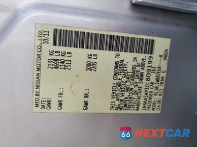 Zdjęcie 13 z 14 samochodu: 2012 NISS MAXIMA S VIN:1N4AA5AP1CC809199 - miniatura