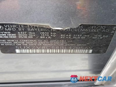 Zdjęcie 13 z 13 samochodu: 2011 BMW X5 XDRIVE50I VIN:5UXZV8C58BL420569 - miniatura
