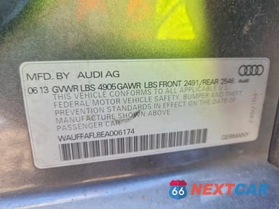 Zdjęcie 12 z 12 samochodu: 2014 AUDI A4 PREMIUM PLUS VIN:WAUFFAFL8EA006174 - miniatura