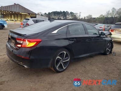 Trzecie zdjęcie samochodu z tyłu: 2019 HONDA ACCORD SPORT VIN:1HGCV1F33KA177453 - miniatura
