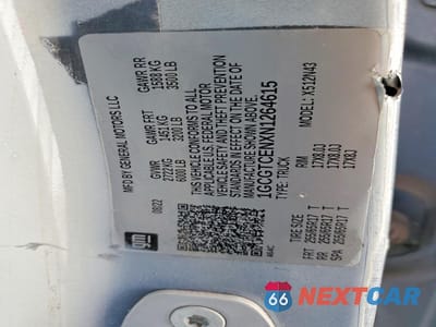 Zdjęcie 12 z 12 samochodu: 2022 CHEVROLET COLORADO LT VIN:1GCGTCENXN1264615 - miniatura