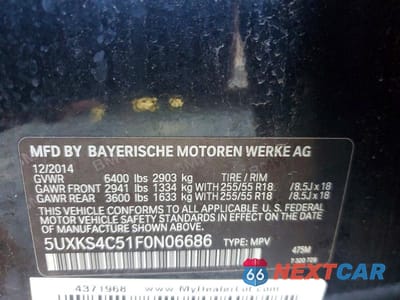 Zdjęcie 13 z 13 samochodu: 2015 BMW X5 XDRIVE35D VIN:5UXKS4C51F0N06686 - miniatura