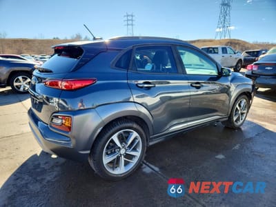 Trzecie zdjęcie samochodu z tyłu: 2018 HYUNDAI KONA LIMITED VIN:KM8K3CA55JU109149 - miniatura