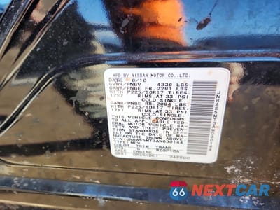 Zdjęcie 12 z 12 samochodu: 2010 NISSAN ROGUE SL VIN:JN8AS5MT3AW030144 - miniatura