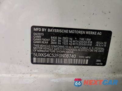 Zdjęcie 13 z 13 samochodu: 2015 BMW X5 XDRIVE35D VIN:5UXKS4C52F0N08740 - miniatura