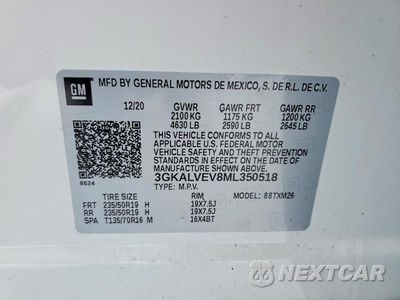 Zdjęcie 12 z 12 samochodu: 2021 GMC TERRAIN SLT VIN:3GKALVEV8ML350518 - miniatura