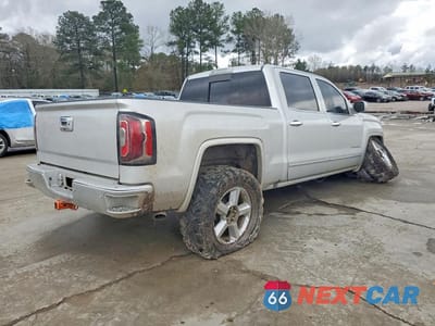 Trzecie zdjęcie samochodu z tyłu: 2018 GMC SIERRA K1500 SLT VIN:3GTU2NEC4JG280014 - miniatura